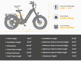 Magicycle Deer 20" Soft Tail Step-Thru 4.8" WIDE Fat Tire Electric Bike