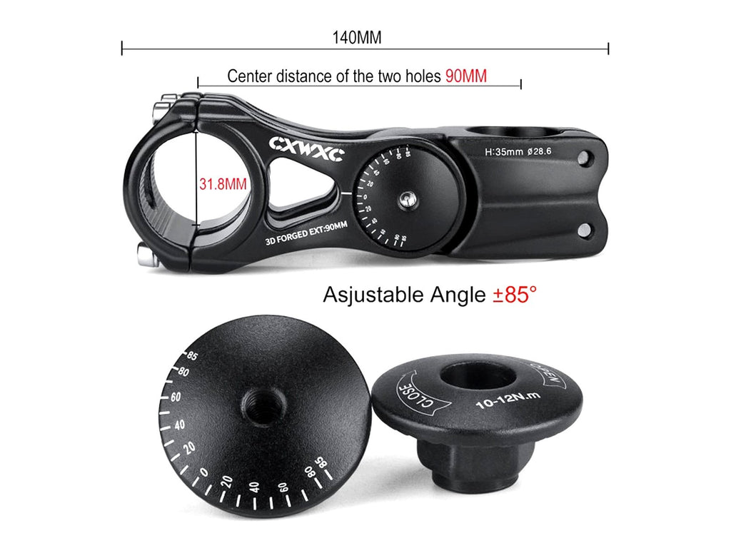 Adjustable Electric Bike Aluminum Alloy Stem