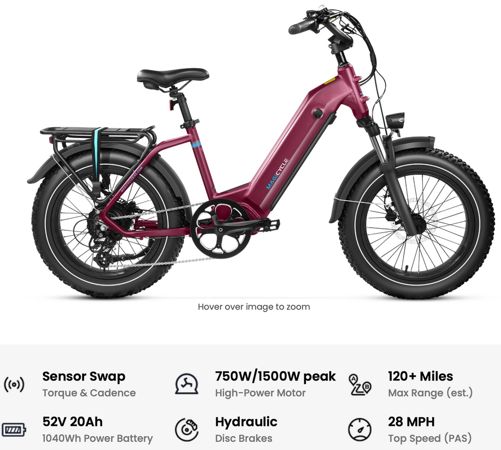 Magicycle Ocelot Pro Long Range Fat Tire Electric Bike– Big Cove E Cycles